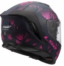 LS2 MC-Hjelm FF818 Storm III Burst Svart Rosa thumbnail