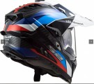 LS2 Endurohjelm MX701 Explorer Carbon Frontier Svart/Blå thumbnail