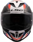 LS2 MC-Hjelm FF818 Storm III Sporty Hvit Blå Rød thumbnail