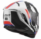 LS2 MC-Hjelm FF818 Storm III Sporty Hvit Blå Rød thumbnail