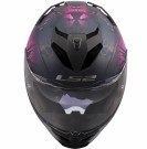 LS2 MC-Hjelm FF818 Storm III Burst Svart Rosa thumbnail