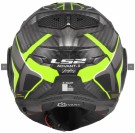 LS2  åpningshjelm Advant X Carbon Future Svart/Gul thumbnail