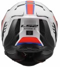 LS2 MC-Hjelm FF818 Storm III Sporty Hvit Blå Rød thumbnail