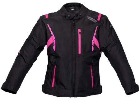 Action KID MC-Jakke Svart/Rosa