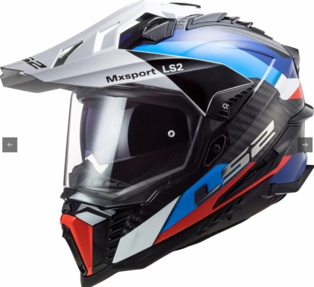 LS2 Endurohjelm MX701 Explorer Carbon Frontier Svart/Blå