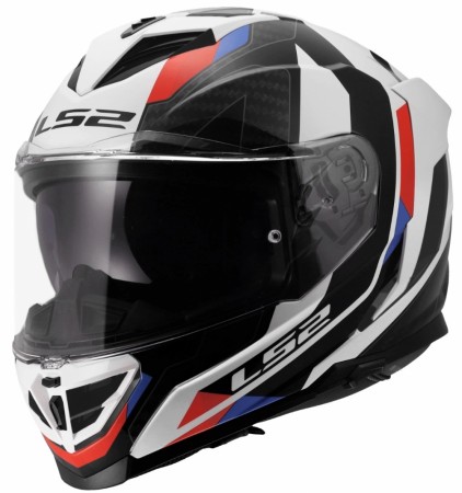 LS2 MC-Hjelm FF818 Storm III Sporty Hvit Blå Rød
