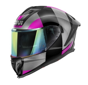 Givi Helhjelm H503 Sort/Grå/Rosa